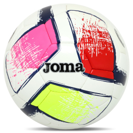 Мяч футбольный Joma DALI II 400649-203-T5 №5 розовый-красный-желтый