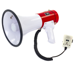 Гучномовець мегафон (рупор) HW-2007 20 W білий-червоний