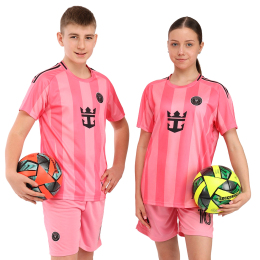 Форма футбольная детская с символикой футбольного клуба INTER MIAMI MESSI 10 домашняя 2026 SP-Sport CO-7358 20-30 розовый