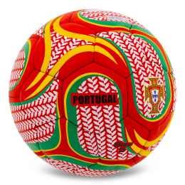 Мяч футбольный BALLONSTAR PORTUGAL FB-00320 №5 PU красный-зеленый