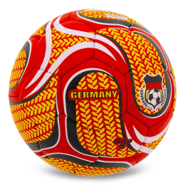 Мяч футбольный BALLONSTAR GERMANY FB-00326 №5 PU желтый-красный