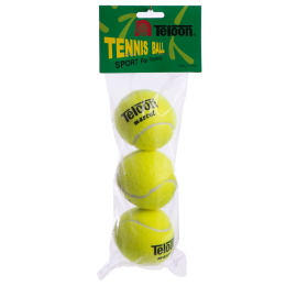 М'яч для великого тенісу TELOON MASCOT T801 3шт салатовий