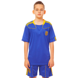 Форма футбольна дитяча з символікою збірної УКРАЇНА SP-Sport CO-1006-UKR-12 XS-XL кольори в асортименті