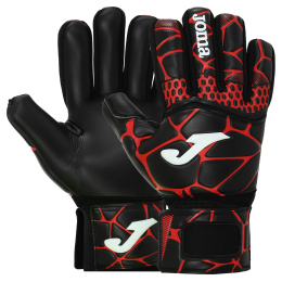 Воротарські рукавиці Joma GK-PRO 400908-106 розмір 7-10 чорний-червоний