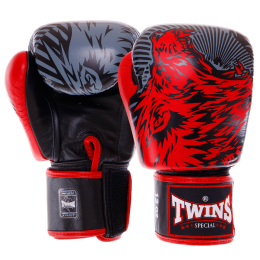 Перчатки боксерские кожаные TWINS WOLF FBGVL3-50 10-14унций цвета в ассортименте