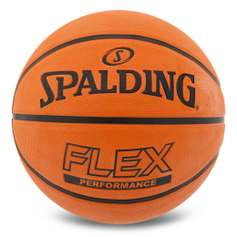 М'яч баскетбольний гумовий SPALDING FLEX 84606Y розмір 7 помаранчевий
