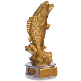 Статуэтка наградная спортивная Рыбалка Рыба золотая SP-Sport C-2035-A5