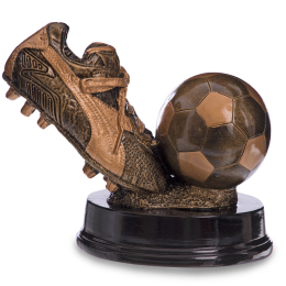 Статуэтка наградная спортивная Футбол Бутса с мячом SP-Sport C-1570-A