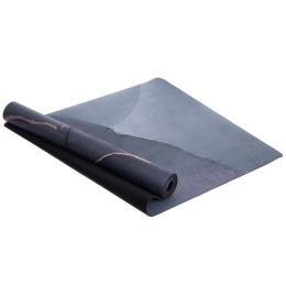 Коврик для йоги Замшевый Record FI-3391-5 размер 1,83мx0,61мx3мм черный