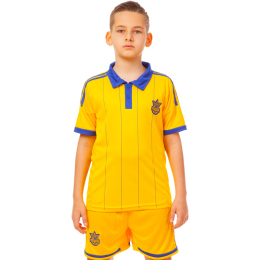 Форма футбольна дитяча з символікою збірної УКРАЇНА SP-Sport CO-3900-UKR-14 XS-XL кольори в асортименті