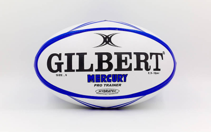 Мяч для регби GILBERT Mercury R-5499 №5 белый-синий