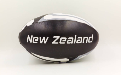 М'яч для регбі NEW ZEALAND R-5498 №5 чорний-білий
