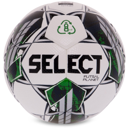 Мяч для футзала SELECT FUTSAL PLANET V22 Z-PLANET-WG №4 белый-зеленый