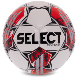 Мяч футбольный SELECT DIAMOND V23 DIAMOND-WR №4 белый-красный