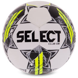 Мяч футбольный SELECT CLUB DB FIFA Basic V23 CLUB-4WGR №4 белый-серый