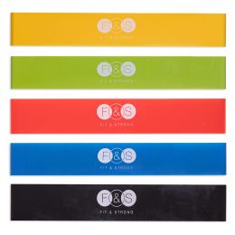 Набор резинок для упражнений ленты сопротивлений LOOP BANDS F&S FI-6874 5шт цвета в ассортименте