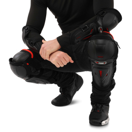 Комплект мотозащиты наколенники и налокотники BSDDP MS-4581 черный