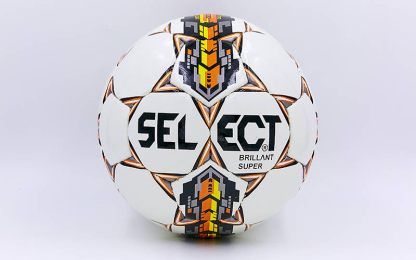 М'яч футбольний №4 PU ламін. ST BRILLANT SUPER ST-8257 білий-оранжевий-сірий