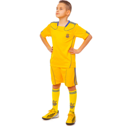 Комплект футбольной формы SP-Sport УКРАИНА CO-1006-UKR-12Y-ETM1720 S-M (футболка, шорты, гетры) желтый