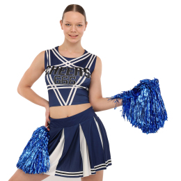 Костюм для чирлідінгу кроп-топ та плісована міні-спідниця SP-Sport 23276 розмір S-2XL кольори в асортименті
