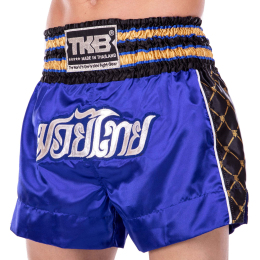 Шорти для тайського боксу та кікбоксингу TOP KING TKTBS-219 XS-XXL чорний-синій