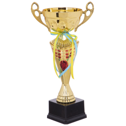 Кубок спортивный с ручками SP-Sport FLAME Y153A высота 36см золотой