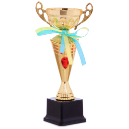 Кубок спортивний з ручками SP-Sport FLAME Y153C висота 26см золотий