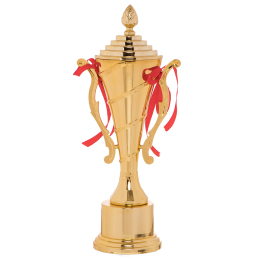 Кубок спортивный с ручками и крышкой SP-Sport ABILITY C-9696C высота 35см золотой