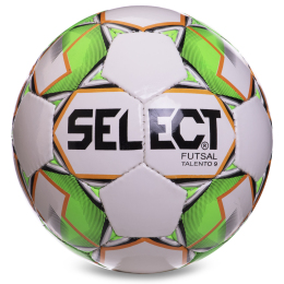 М'яч для футзалу SELECT TALENTO 9 FB-2996 №4 білий-зелений