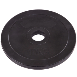 Блины (диски) обрезиненные SHUANG CAI SPORTS ТА-1447-10 52мм 10кг черный