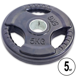 Блины (диски) обрезиненные Record TA-5706-5 52мм 5кг черный