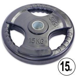 Блины (диски) обрезиненные Record TA-5706-15 52мм 15кг черный