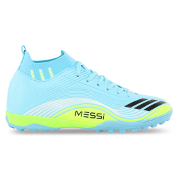 Сороконіжки футбольні дитячі підліткові з носком SP-Sport 256-1-2-35-39 розмір 35-39 блакитний-салатовий