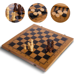 Набор настольных игр 3 в 1 SP-Sport B-3140 шахматы, шашки, нарды 
