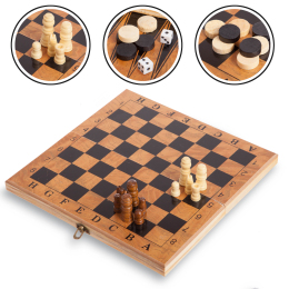 Набор настольных игр 3 в 1 SP-Sport S2414 шахматы, шашки, нарды