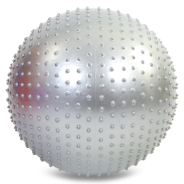 М'яч для фітнесу фітбол полумасажний Zelart FI-4437-75 75см кольори в асортименті