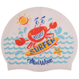 Шапочка для плавання силіконова юніорська MadWave Junior SURFER M057912 кольори в асортименті
