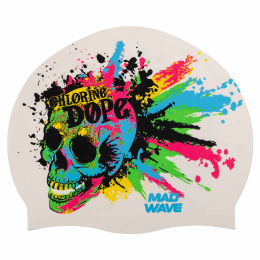 Шапочка для плавания силиконовая для взрослых MadWave Chlorine dope M055463 цвета в ассортименте