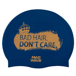 Шапочка для плавания силиконовая для взрослых MadWave Don't care M055465 цвета в ассортименте