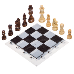 Шахматные фигуры с полотном SP-Sport 301P пешка-8 см дерево