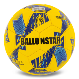 М'яч футбольний BALLONSTAR FB-5176 №5 PU жовтий-синій