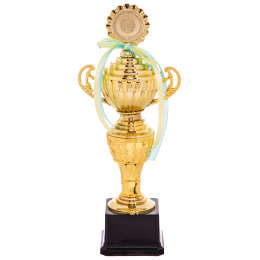 Кубок спортивный с ручками и крышкой SP-Sport FURORE C-F7895C высота 33см золотой
