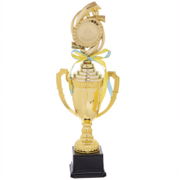 Кубок спортивный с ручками и крышкой SP-Sport DS897C высота 41см золотой