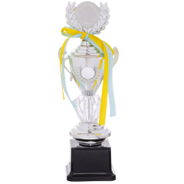 Кубок спортивный с ручками и крышкой SP-Sport HIT CRYSTAL K91 высота 26,5см цвета в ассортименте