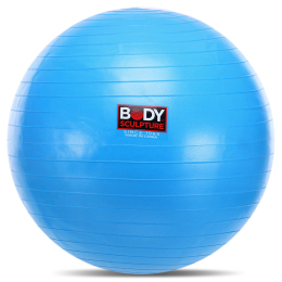 Фитбол мяч для фитнеса глянцевый BODY SCULPTURE BJBB-001TBL-26N ø65см синий