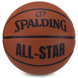 Мяч баскетбольный резиновый №7 SPALDING ALL-STAR BA-4944 оранжевый