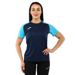 Футболка жіноча Joma ACADEMY IV 901335-342 XS-L темно-синій-блакитний