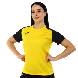 Футболка жіноча Joma ACADEMY IV 901335-901 XS-L жовтий-чорний