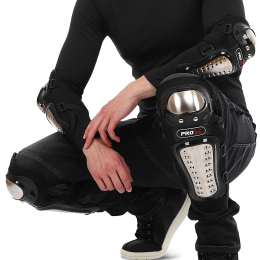 Комплект захисту PRO-X M-9335 (коліно, гомілка, передпліччя, лікоть) чорний