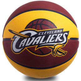 М'яч баскетбольний гумовий SPALDING NBA Team CAVALIERS83218Z №7 помаранчевий